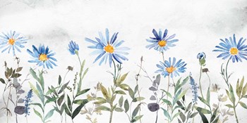 Blue Wildflowers by Nina Blue art print