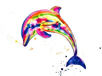 Dolphin by Jenn Seeley art print