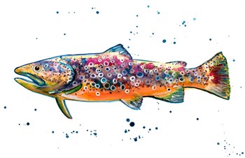 Colorful Trout by Jenn Seeley art print