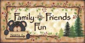 Family Friends Fun by Lisa Kennedy art print