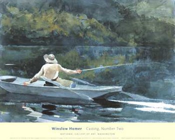 Casting, Number Two by Winslow Homer art print