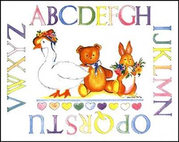 Alphabet Sampler by Marnie Bishop Elmer art print