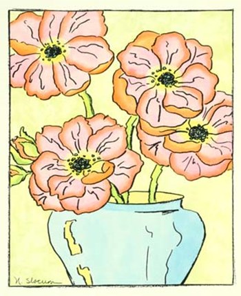 Whimsical Flowers I by Nancy Slocum art print