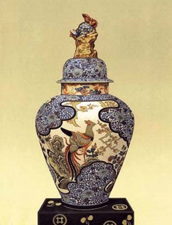 Oriental Blue Vase I art print