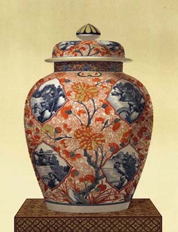 Oriental Blue Vase III art print