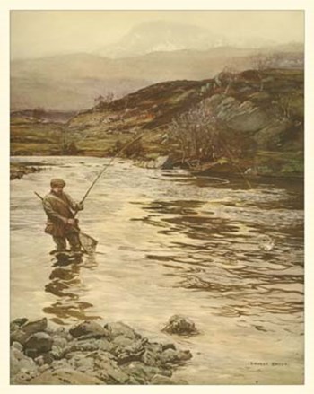 Trout Fishing by Ernest Briggs art print