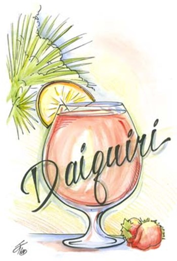 Drink up...Daiquiri by Jay Throckmorton art print