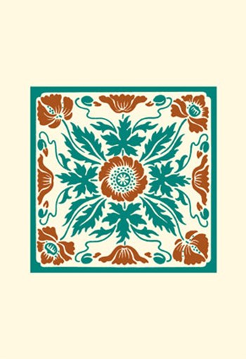 Tile Motif II by Vision Studio art print