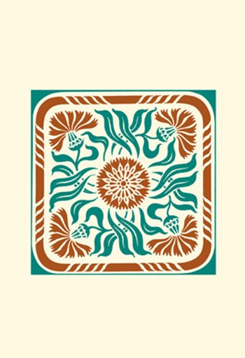 Tile Motif IV by Vision Studio art print
