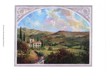 Tuscan View by Dot Bunn art print