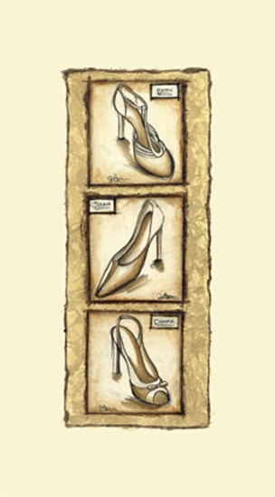 Printed-Sepia Shoes II art print