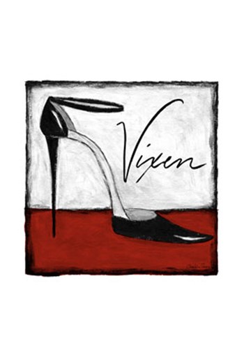 Vixen on Red by Chariklia Zarris art print