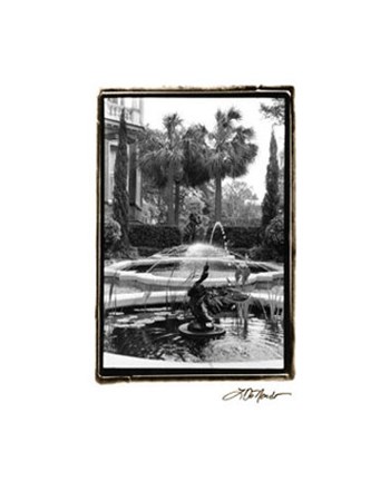 Garden Fountain II by Laura Denardo art print