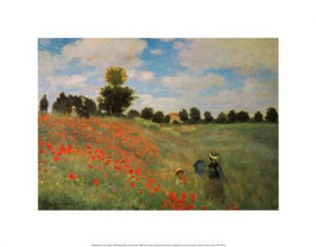 Wild Poppies by Claude Monet art print
