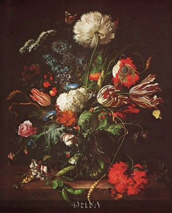 Vase of Flowers by Jan Davidsz De Heem art print