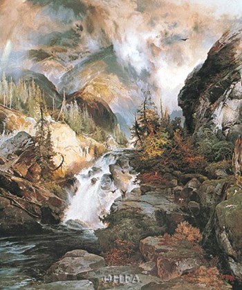 Children of the Mountain by Thomas Moran art print