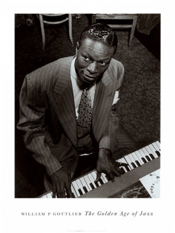 Nat King Cole by William P. Gottlieb art print