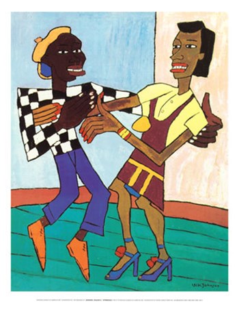 Jitterbugs by William H. Johnson art print