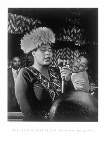 Ella Fitzgerald by William P. Gottlieb art print