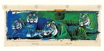 Wild Tigers by Rolf Knie art print