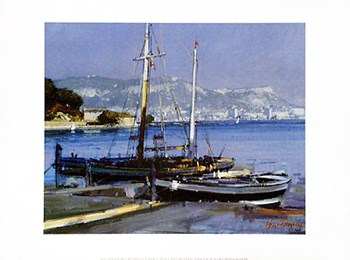 Fishing Boats by Herve Fenouil art print