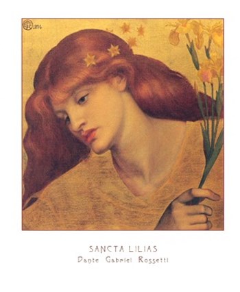 Sancta Lilias by Dante Gabriel Rossetti art print