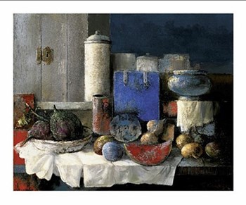 Nature Morte au Carre Bleu by Guy Cambier art print