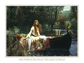 The Lady of Shalott by John William Waterhouse art print