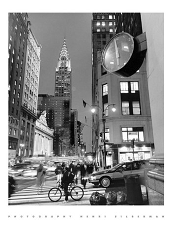 Chrysler Clock, Madison Avenue by Henri Silberman art print