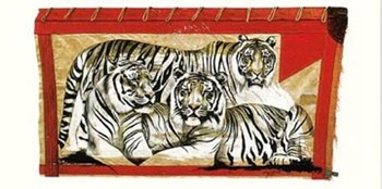 Tiger Trio by Rolf Knie art print