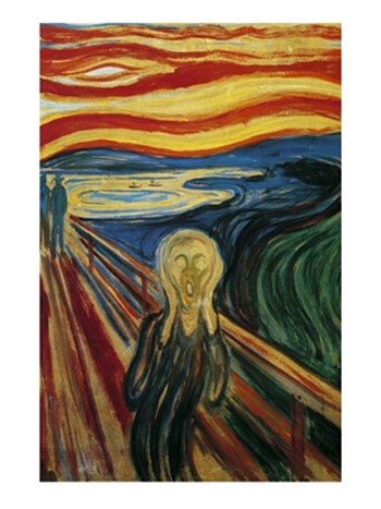 The Scream, c.1893 by Edvard Munch art print