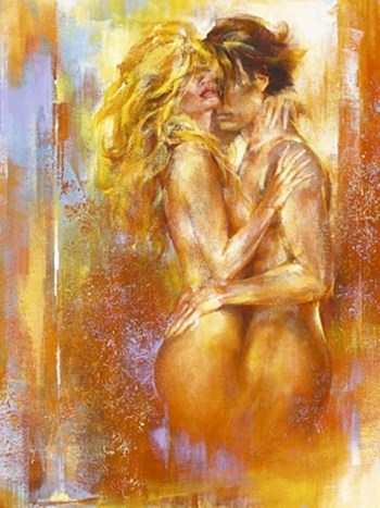 Les Amoureux II by Michael Dumas art print