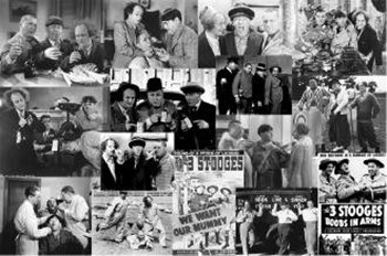 Three Stooges, Movie Montage art print