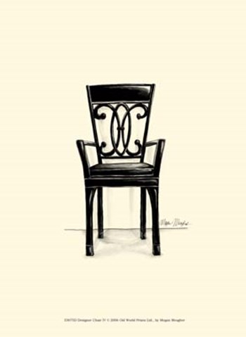 Designer Chair IV by Megan Meagher art print