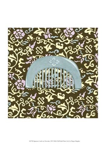 Japanese Comb on Chocolate III by Megan Meagher art print