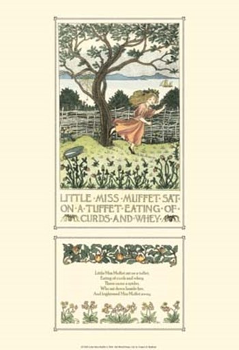 Little Miss Muffet by Francis D. Bedford art print
