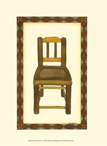 Rustic Chair IV by Vanna Lam art print
