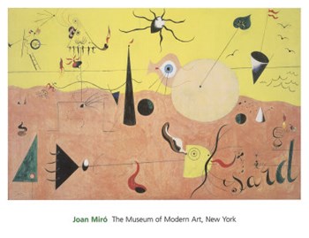 The Hunter by Joan Miro art print