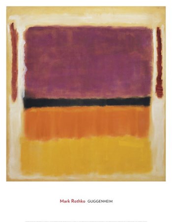 Untitled (Violet, Black, Orange, Yellow on White and Red), 1949 by Mark Rothko art print