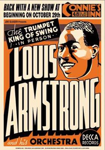 Louis Armstrong Connie&#39;s Inn Nyc 1935 art print