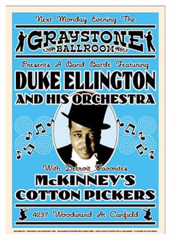 Duke Ellington Graystone Ballrm Detroit art print