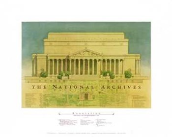 National Archives, Washington Dc by Craig Holmes art print