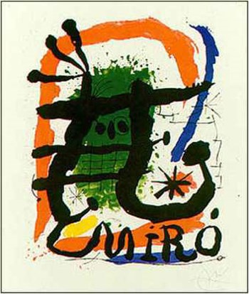 Affiche Lithographie by Joan Miro art print