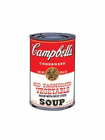 Campbell&#39;s Soup (Old Fashioned Veg) by Andy Warhol art print