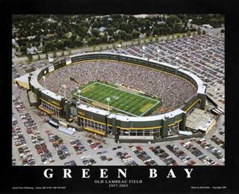 Green Bay, Wisconsin - Old Lambeau Field by Brad Geller art print