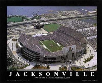 Jacksonville, Florida - Jaguars 1St Game by Scott Schwartz art print