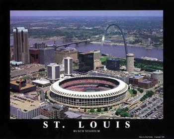 St Louis, Missouri - Cardinals At Busch by Brad Geller art print