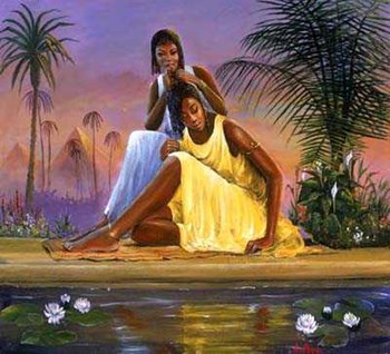 Nubian Maidens by Laverne Ross art print