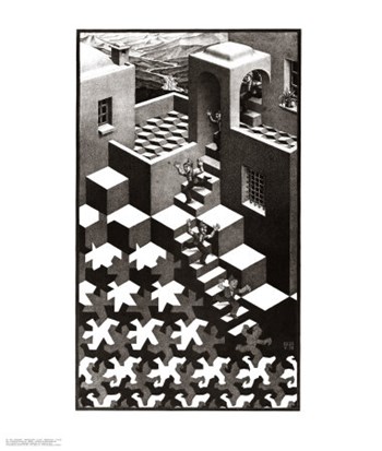 Cycle by M.C. Escher art print