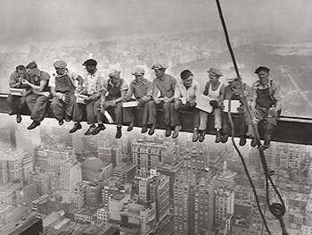 Lunchtime Atop a Skyscraper, c.1932 by Charles C. Ebbets art print